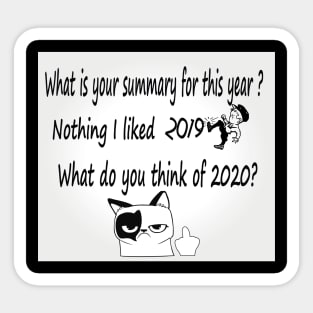 Summary of 2019 Sticker